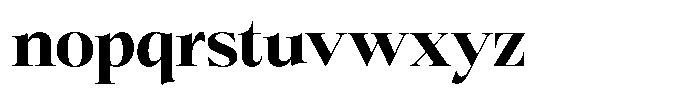Bigdora Extra Bold Semi Expanded Font LOWERCASE