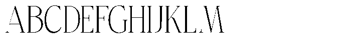 Bigdora Extra Light Condensed Font UPPERCASE