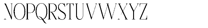 Bigdora Extra Light Condensed Font UPPERCASE