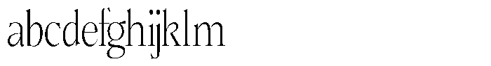 Bigdora Extra Light Condensed FONT