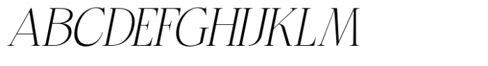 Bigdora Extra Light Italic Font UPPERCASE