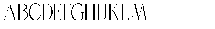 Bigdora Extra Light Semi Condensed Font UPPERCASE