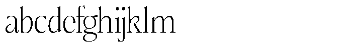 Bigdora Extra Light Semi Condensed FONT