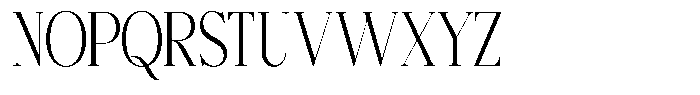 Bigdora Light Condensed Font UPPERCASE