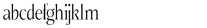 Bigdora Light Condensed FONT