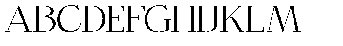 Bigdora Light Expanded Font UPPERCASE