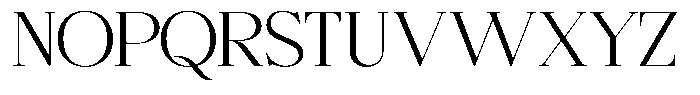Bigdora Light Expanded Font UPPERCASE