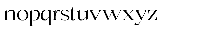 Bigdora Light Expanded Font LOWERCASE