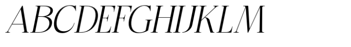 Bigdora Light Italic Font UPPERCASE