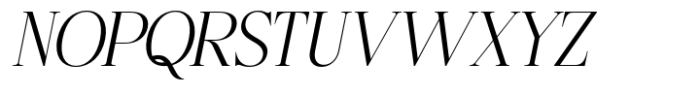 Bigdora Light Italic Font UPPERCASE