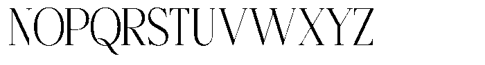 Bigdora Light Semi Condensed Font UPPERCASE