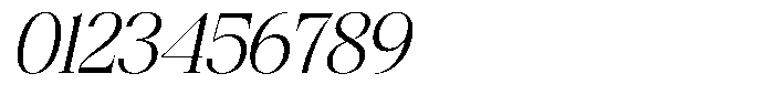 Bigdora Light Semi Expanded Italic Font OTHER CHARS