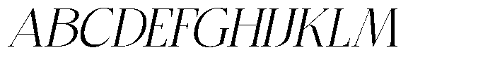 Bigdora Light Semi Expanded Italic Font UPPERCASE