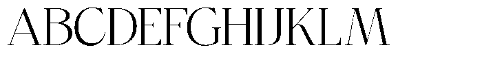 Bigdora Light Semi Expanded Font UPPERCASE