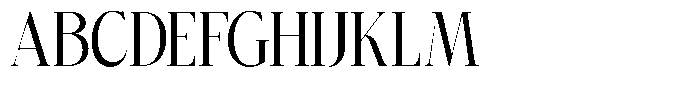 Bigdora Medium Condensed Font UPPERCASE
