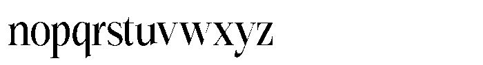 Bigdora Medium Condensed Font LOWERCASE