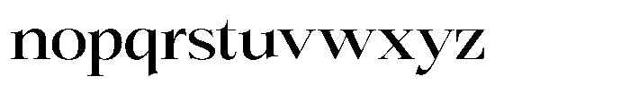 Bigdora Medium Expanded Font LOWERCASE