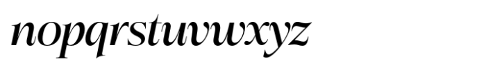 Bigdora Medium Italic Font LOWERCASE