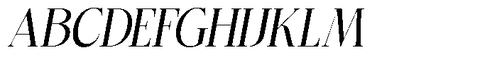 Bigdora Medium Semi Condensed Italic Font UPPERCASE