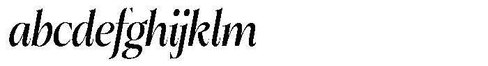 Bigdora Medium Semi Condensed Italic FONT