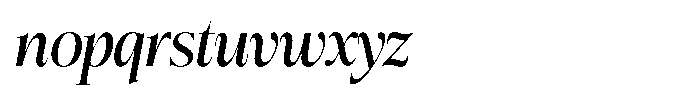 Bigdora Medium Semi Condensed Italic Font LOWERCASE