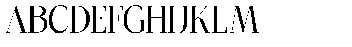 Bigdora Medium Semi Condensed Font UPPERCASE