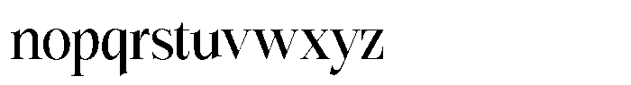 Bigdora Medium Semi Condensed Font LOWERCASE