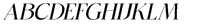 Bigdora Medium Semi Expanded Italic Font UPPERCASE