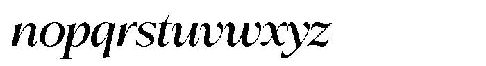 Bigdora Medium Semi Expanded Italic Font LOWERCASE