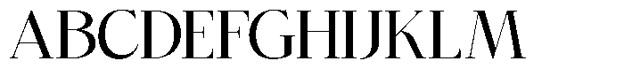 Bigdora Medium Semi Expanded Font UPPERCASE