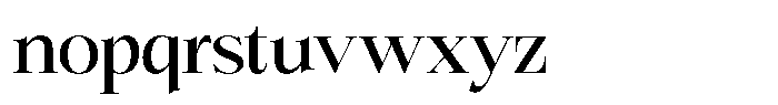 Bigdora Medium Semi Expanded Font LOWERCASE