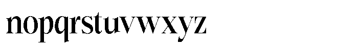 Bigdora Semi Bold Condensed Font LOWERCASE