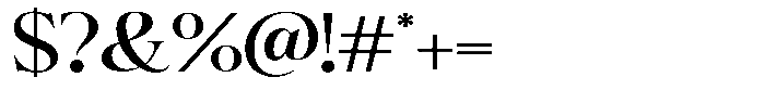 Bigdora Semi Bold Expanded Font OTHER CHARS
