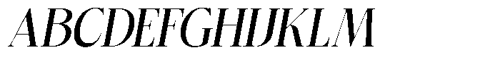 Bigdora Semi Bold Semi Condensed Italic Font UPPERCASE