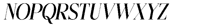 Bigdora Semi Bold Semi Condensed Italic Font UPPERCASE