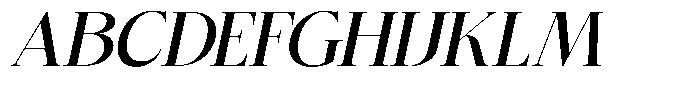 Bigdora Semi Bold Semi Expanded Italic Font UPPERCASE