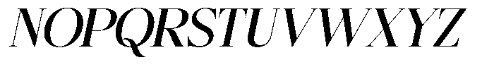 Bigdora Semi Bold Semi Expanded Italic Font UPPERCASE