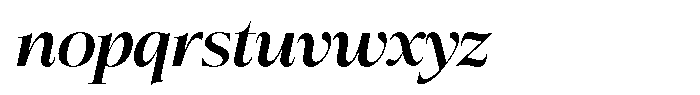Bigdora Semi Bold Semi Expanded Italic Font LOWERCASE