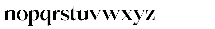 Bigdora Semi Bold Semi Expanded Font LOWERCASE