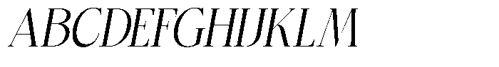 Bigdora Semi Condensed Italic Font UPPERCASE
