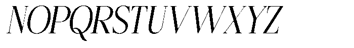 Bigdora Semi Condensed Italic Font UPPERCASE