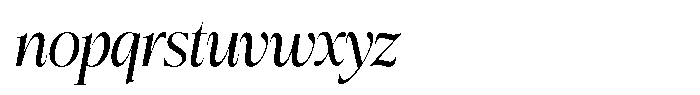 Bigdora Semi Condensed Italic Font LOWERCASE