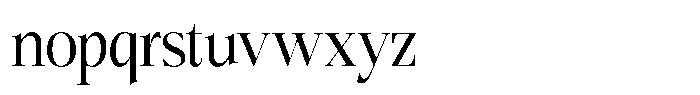 Bigdora Semi Condensed Font LOWERCASE