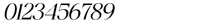 Bigdora Semi Expanded Italic Font OTHER CHARS