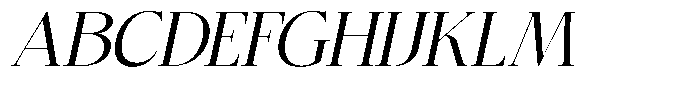 Bigdora Semi Expanded Italic Font UPPERCASE