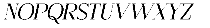 Bigdora Semi Expanded Italic Font UPPERCASE