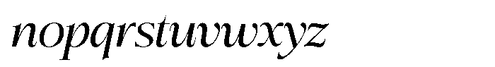 Bigdora Semi Expanded Italic Font LOWERCASE