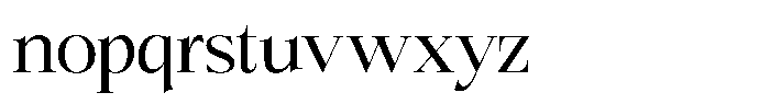 Bigdora Semi Expanded Font LOWERCASE