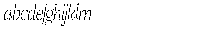 Bigdora Thin Condensed Italic FONT