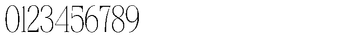 Bigdora Thin Condensed Font OTHER CHARS